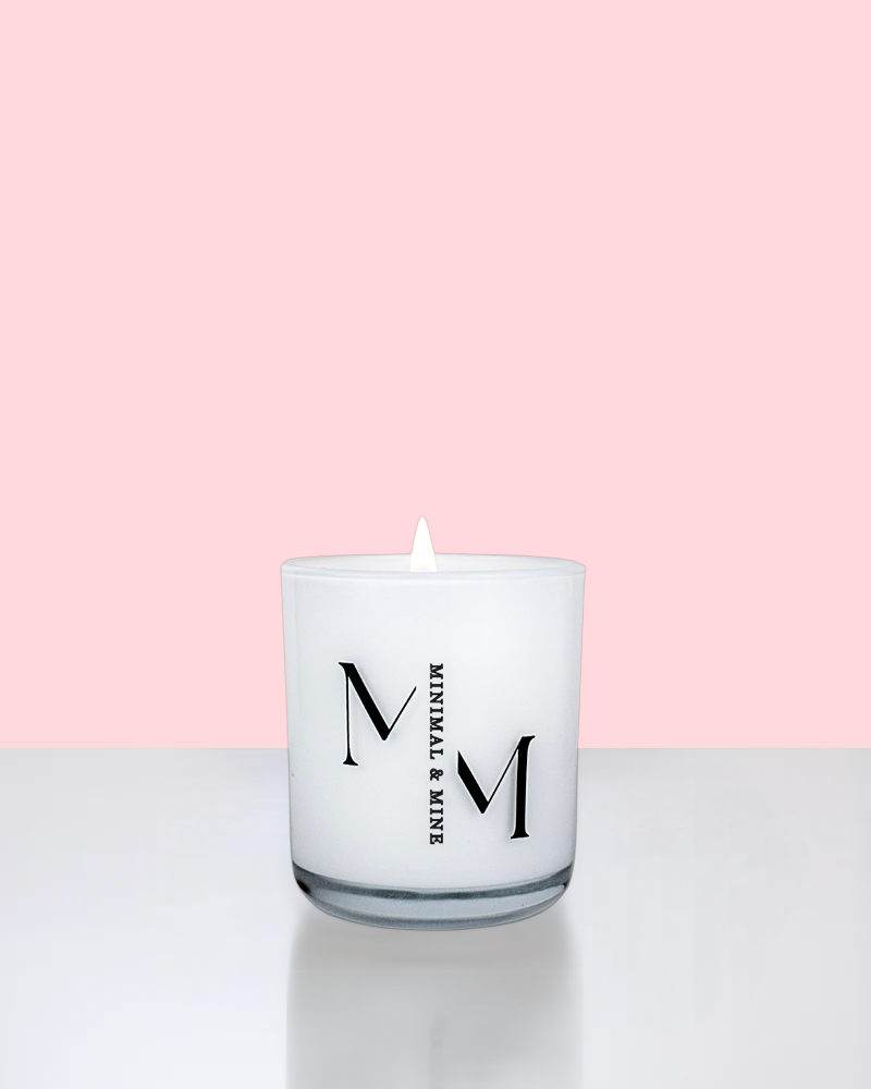 La Fleur White 10oz Candle Jar