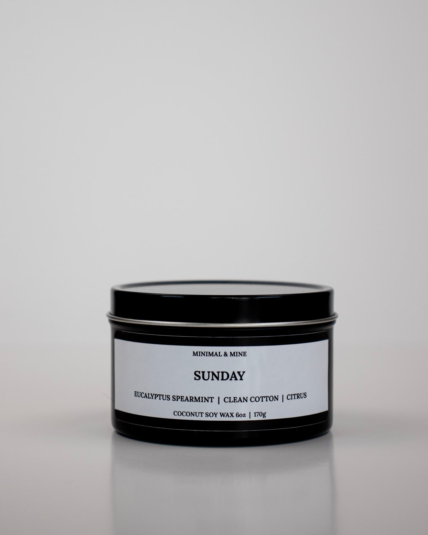 SUNDAY - CANDLE TIN - Minimal & Mine