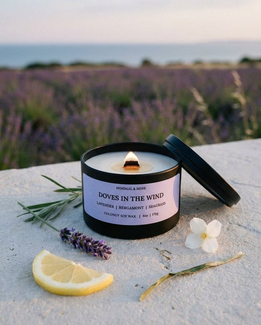 DOVES IN THE WIND CANDLE TIN - Minimal & Mine