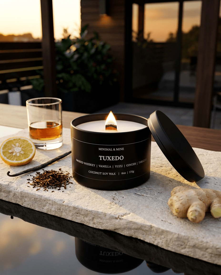 TUXEDO CANDLE TIN - Minimal & Mine