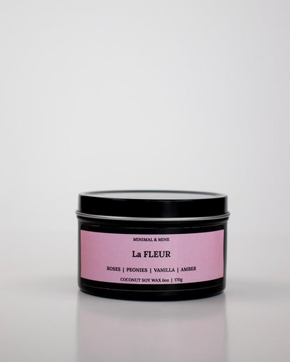 La FLEUR - CANDLE TIN - Minimal & Mine
