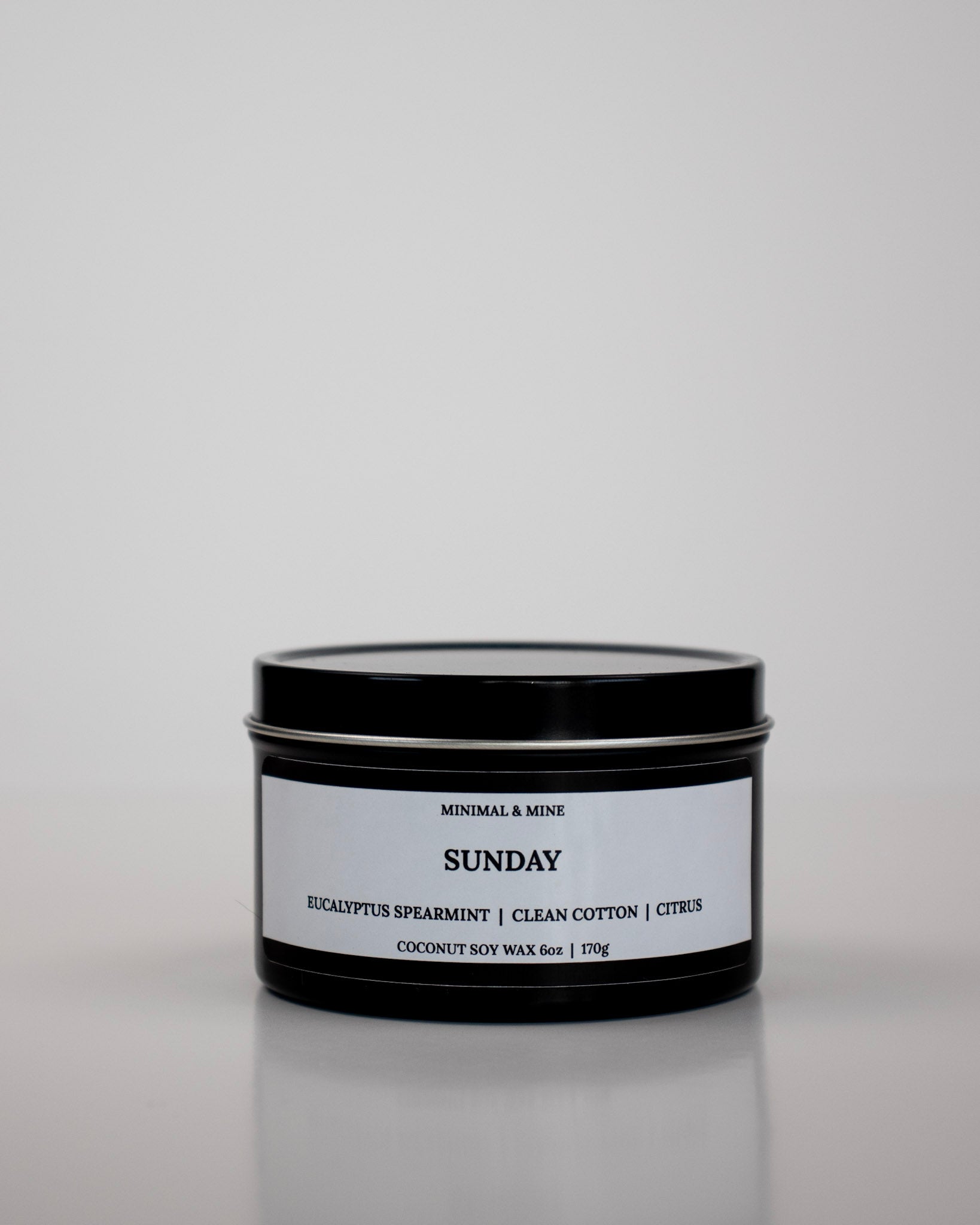 SUNDAY - CANDLE TIN - Minimal & Mine
