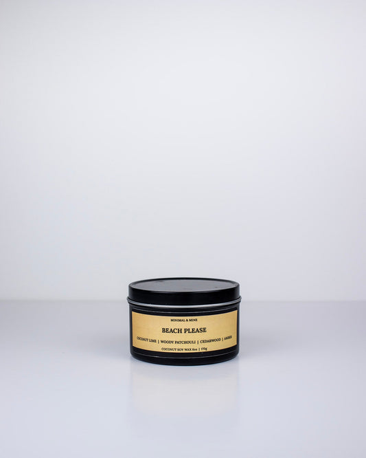 BEACH PLEASE - CANDLE TIN - Minimal & Mine