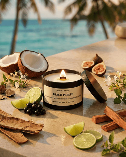 BEACH PLEASE CANDLE TIN - Minimal & Mine