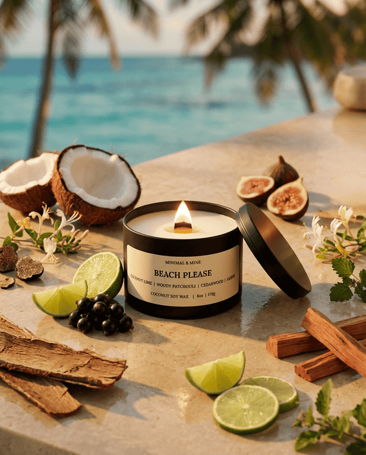 BEACH PLEASE CANDLE TIN - Minimal & Mine