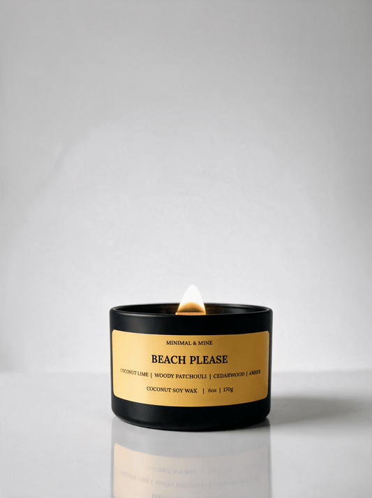 BEACH PLEASE CANDLE TIN - Minimal & Mine
