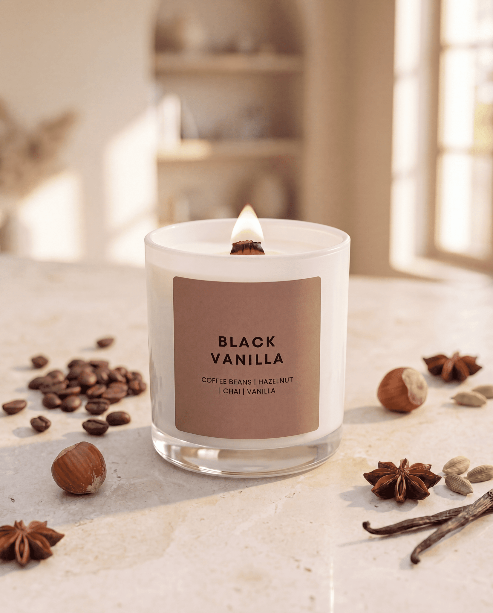 BLACK VANILLA CANDLE JAR - Minimal & Mine