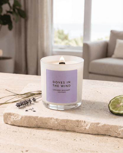 DOVES IN THE WIND CANDLE JAR - Minimal & Mine