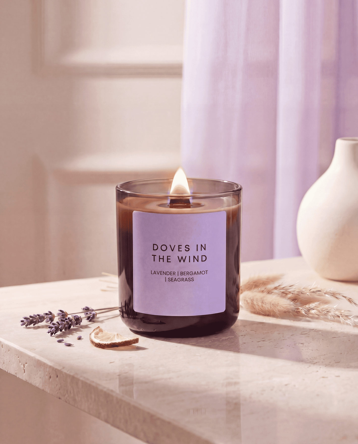 DOVES IN THE WIND CANDLE JAR - Minimal & Mine