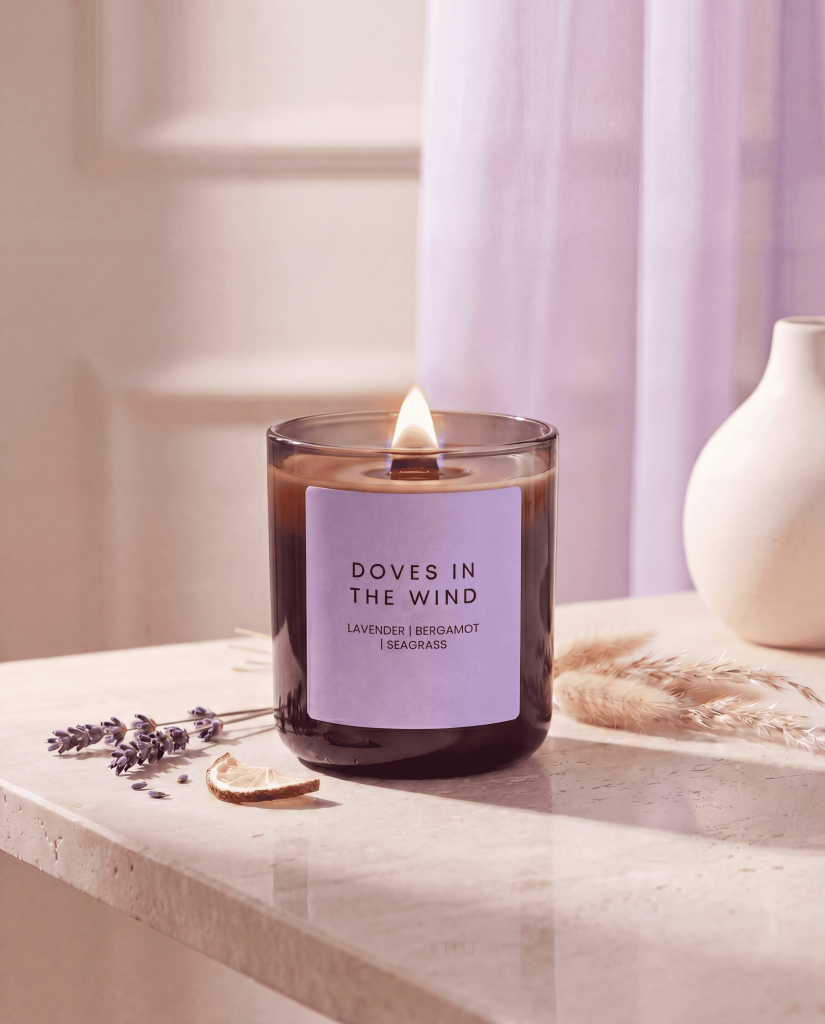 DOVES IN THE WIND CANDLE JAR - Minimal & Mine