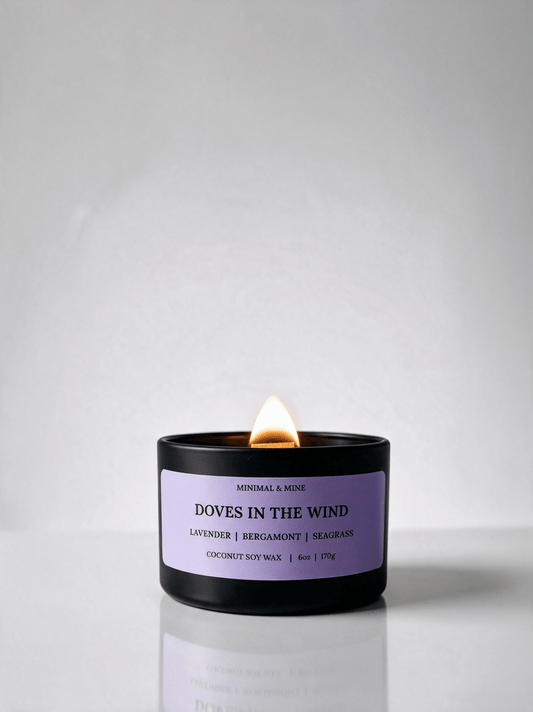 DOVES IN THE WIND CANDLE TIN - Minimal & Mine