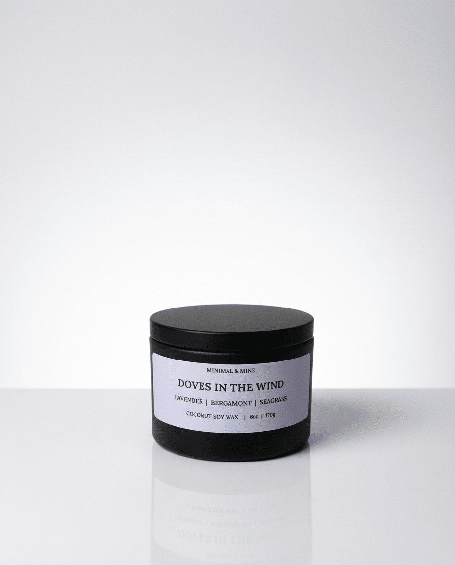 DOVES IN THE WIND CANDLE TIN - Minimal & Mine