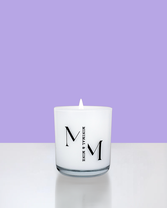 Doves in the wind Candle Jar in sleek white glass