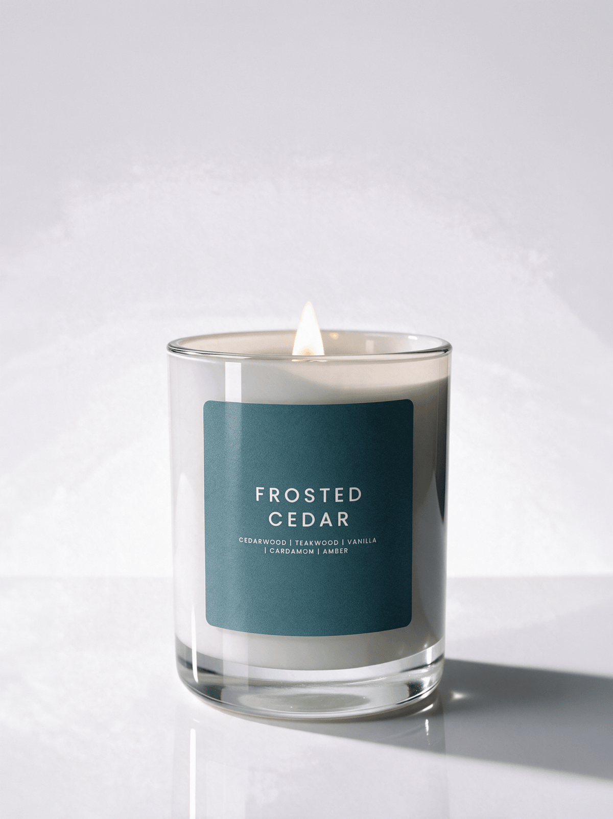 FROSTED CEDAR CANDLE JAR - Minimal & Mine