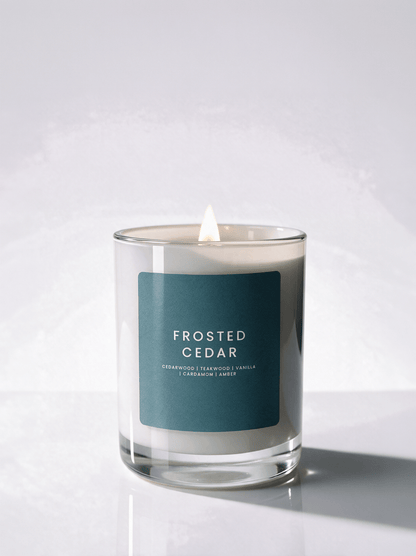 FROSTED CEDAR CANDLE JAR - Minimal & Mine