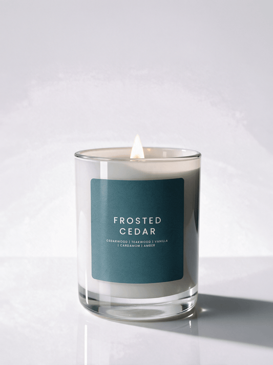 FROSTED CEDAR CANDLE JAR - Minimal & Mine