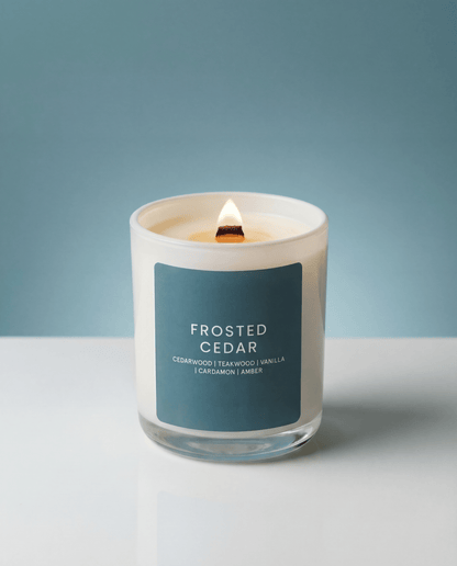 FROSTED CEDAR CANDLE JAR - Minimal & Mine