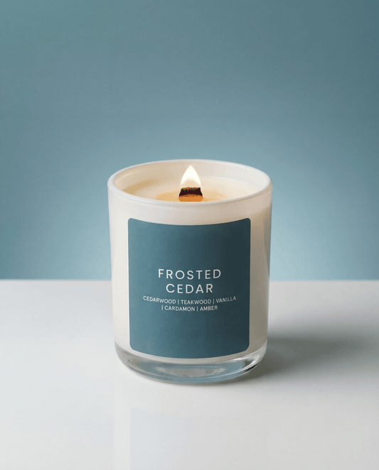 FROSTED CEDAR CANDLE JAR - Minimal & Mine