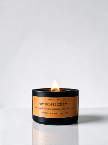 PUMPKIN SPICE LATTE CANDLE TIN