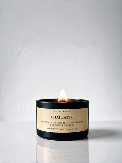 CHAI LATTE CANDLE TIN
