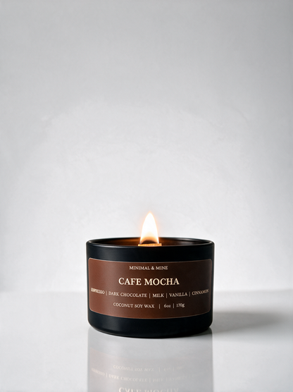 CAFÉ MOCHA CANDLE TIN