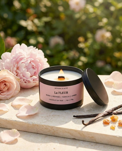 La FLEUR CANDLE TIN - Minimal & Mine