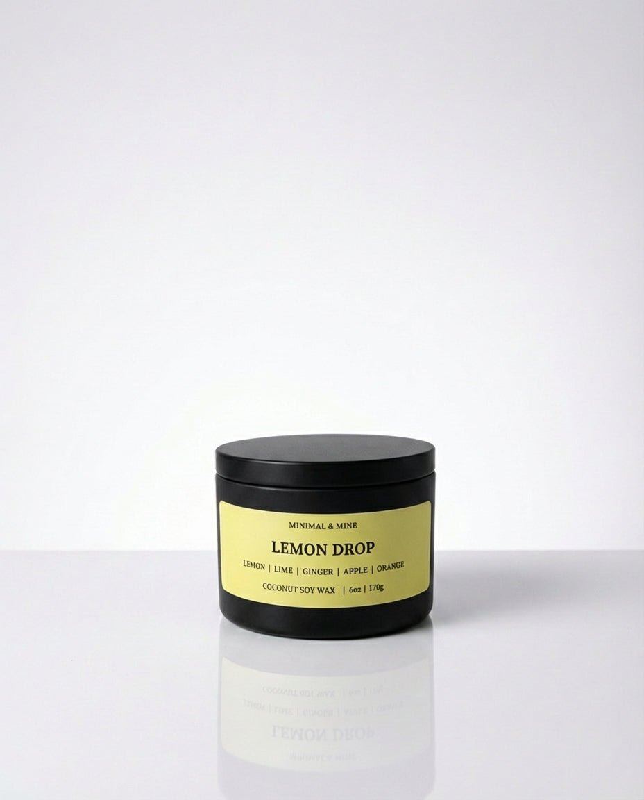 LEMON DROP CANDLE TIN - Minimal & Mine