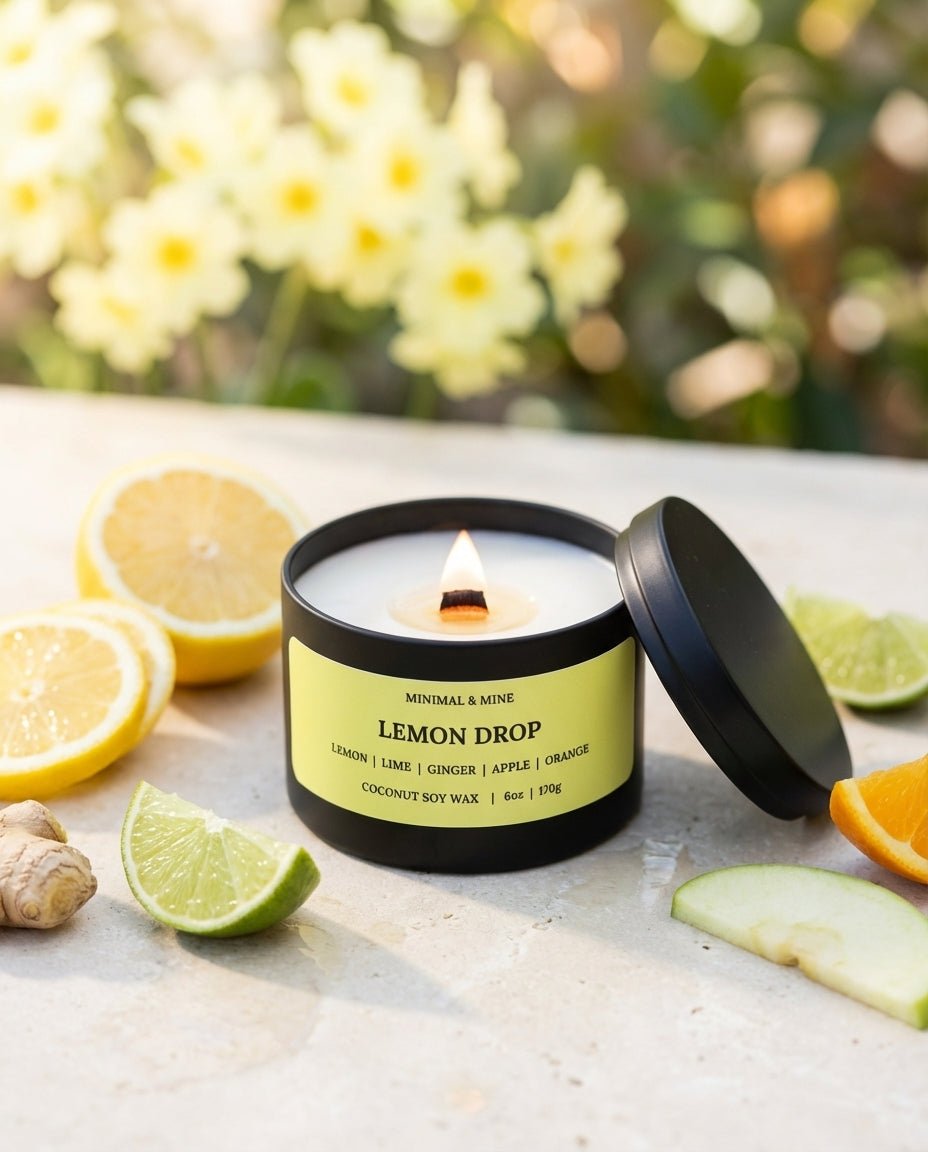 LEMON DROP CANDLE TIN - Minimal & Mine