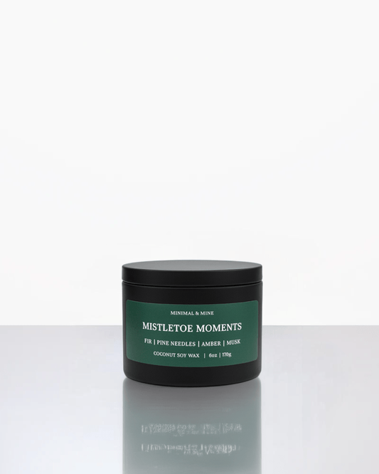 MISTLETOE MOMENTS CANDLE TIN - Minimal & Mine