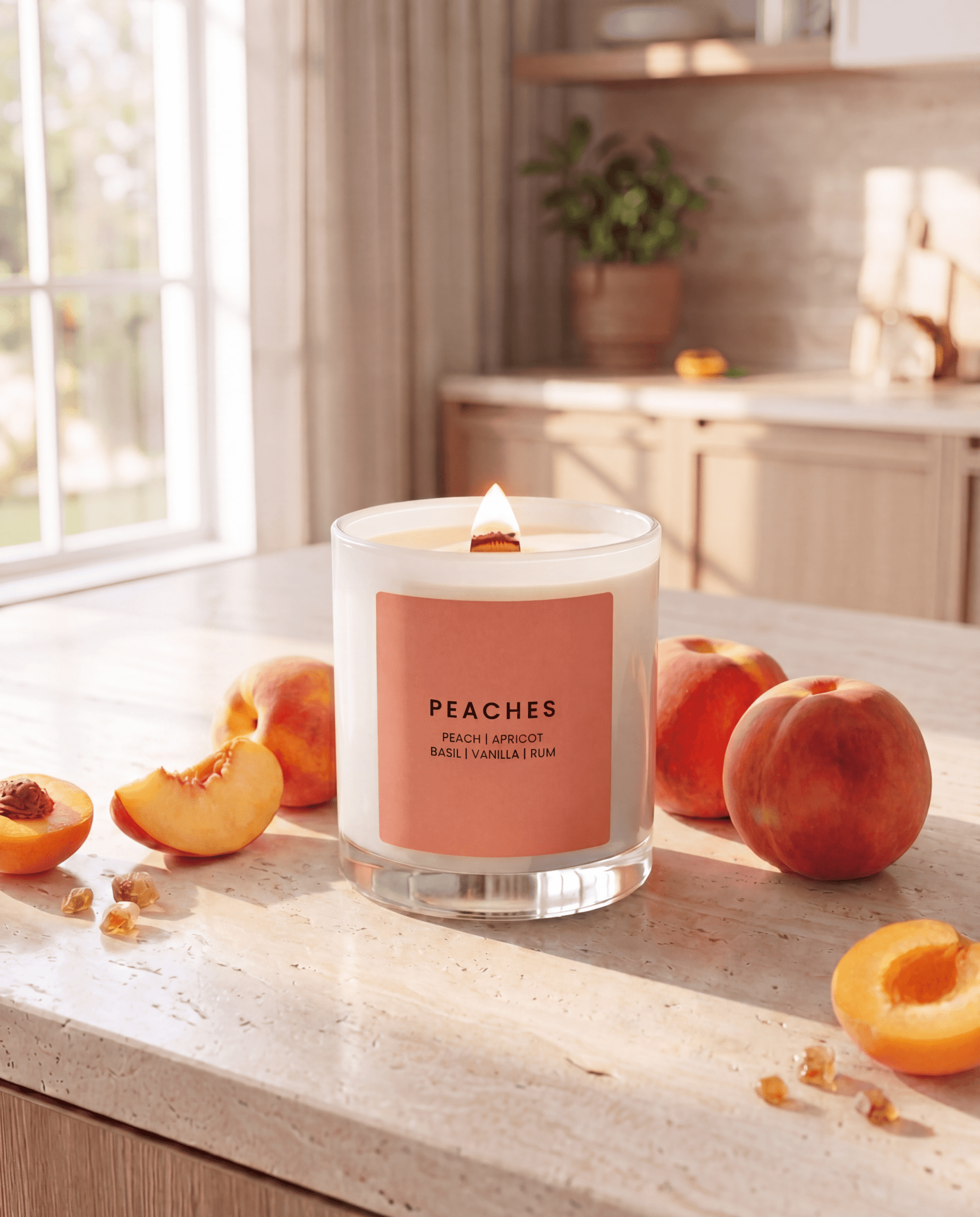 PEACHES CANDLE JAR - Minimal & Mine