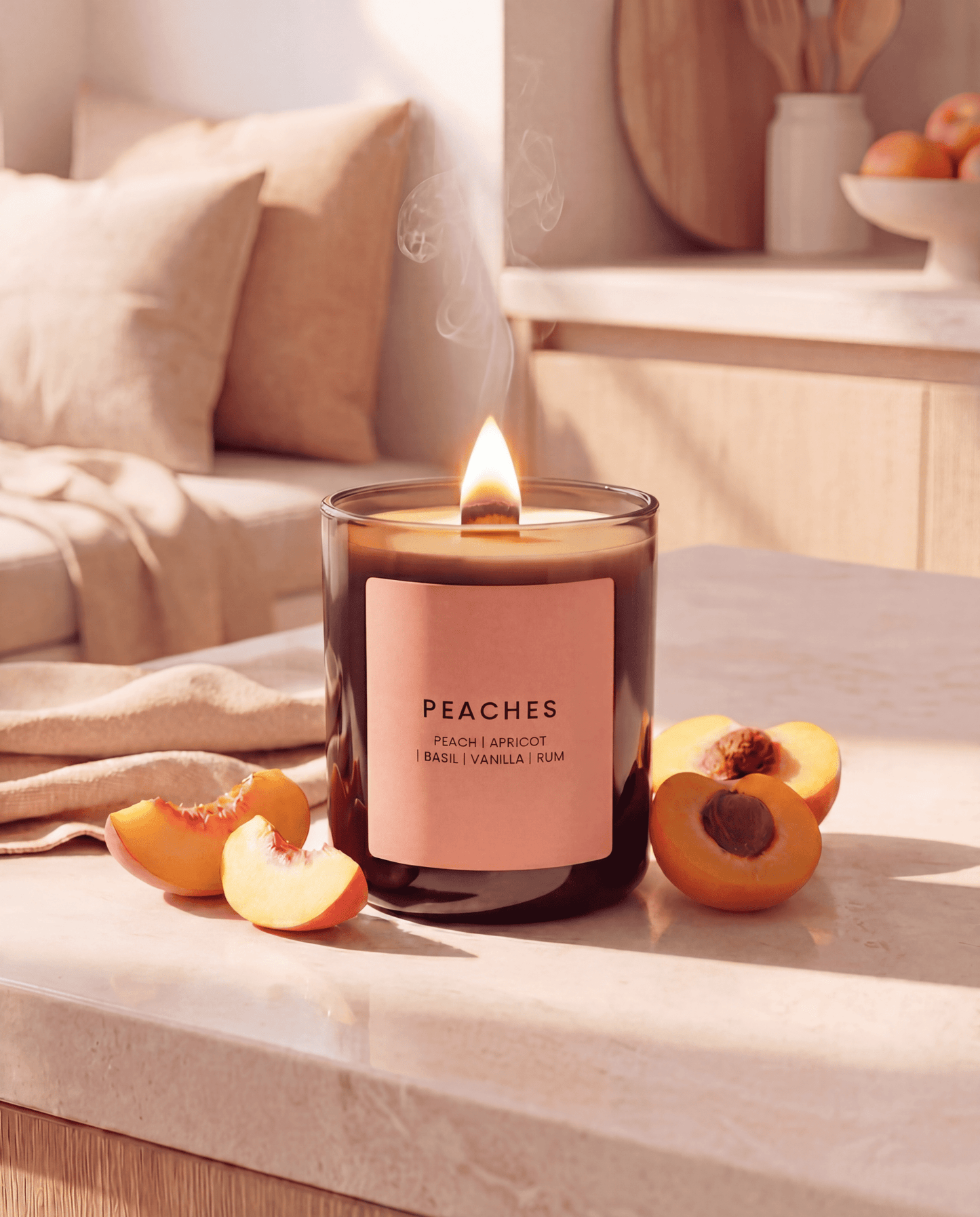 PEACHES CANDLE JAR - Minimal & Mine