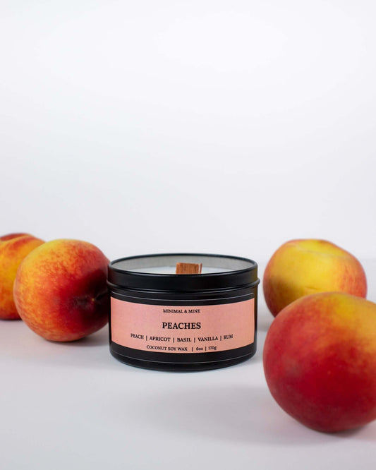 PEACHES - CANDLE TIN - Minimal & Mine