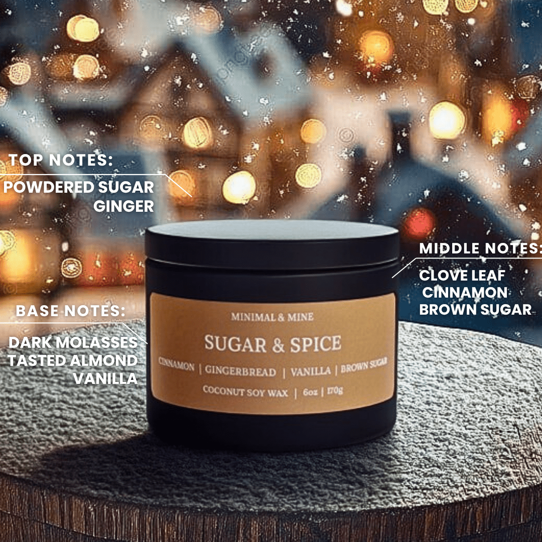 SUGAR & SPICE CANDLE TIN - Minimal & Mine
