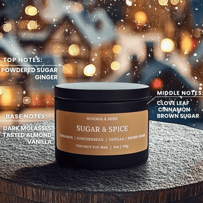 SUGAR & SPICE CANDLE TIN - Minimal & Mine