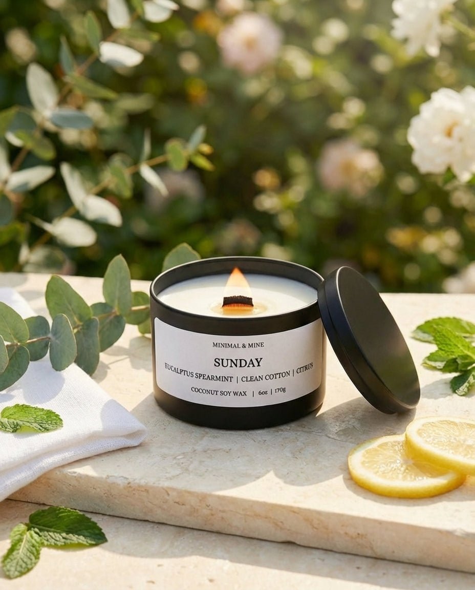 SUNDAY CANDLE TIN - Minimal & Mine