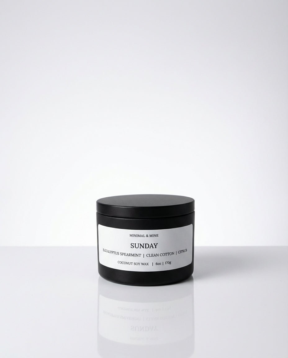 SUNDAY CANDLE TIN - Minimal & Mine