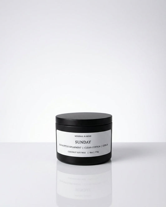 SUNDAY CANDLE TIN - Minimal & Mine