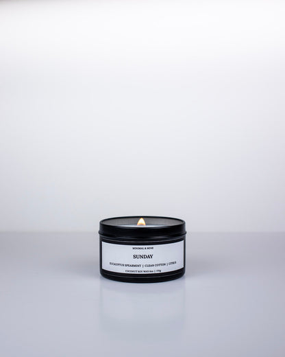 SUNDAY - CANDLE TIN - Minimal & Mine