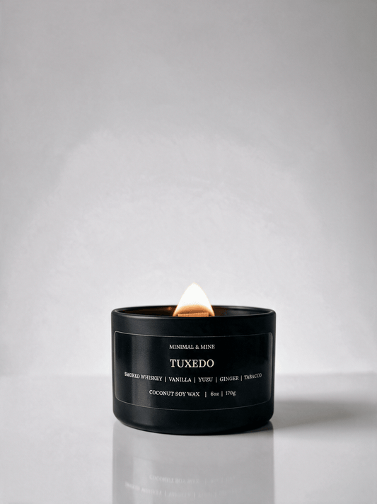 TUXEDO CANDLE TIN - Minimal & Mine